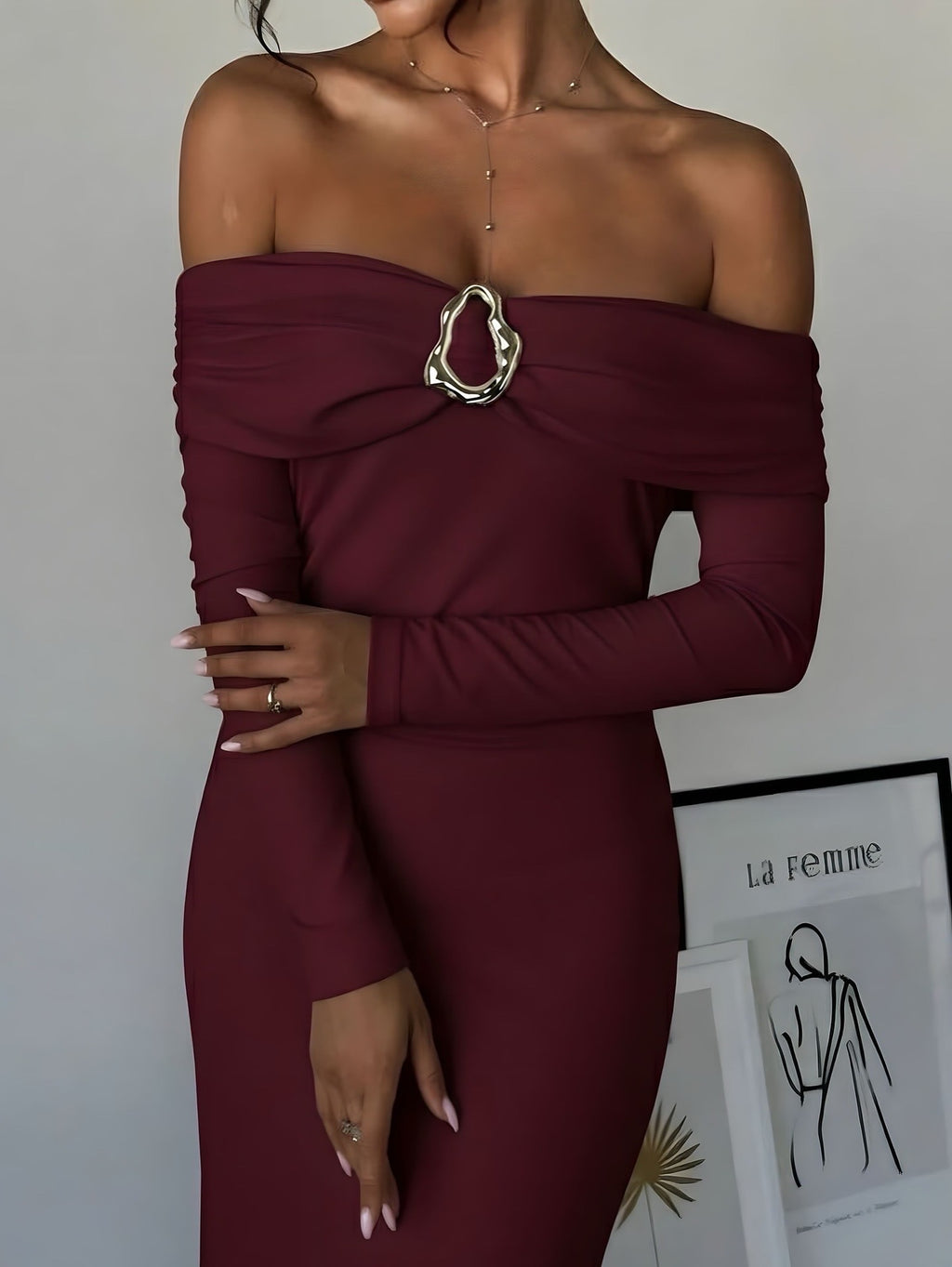 Tam Boy Madonna Yaka Elbise