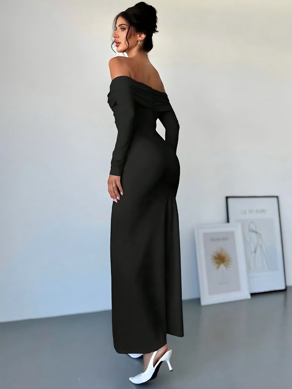 Tam Boy Madonna Yaka Elbise