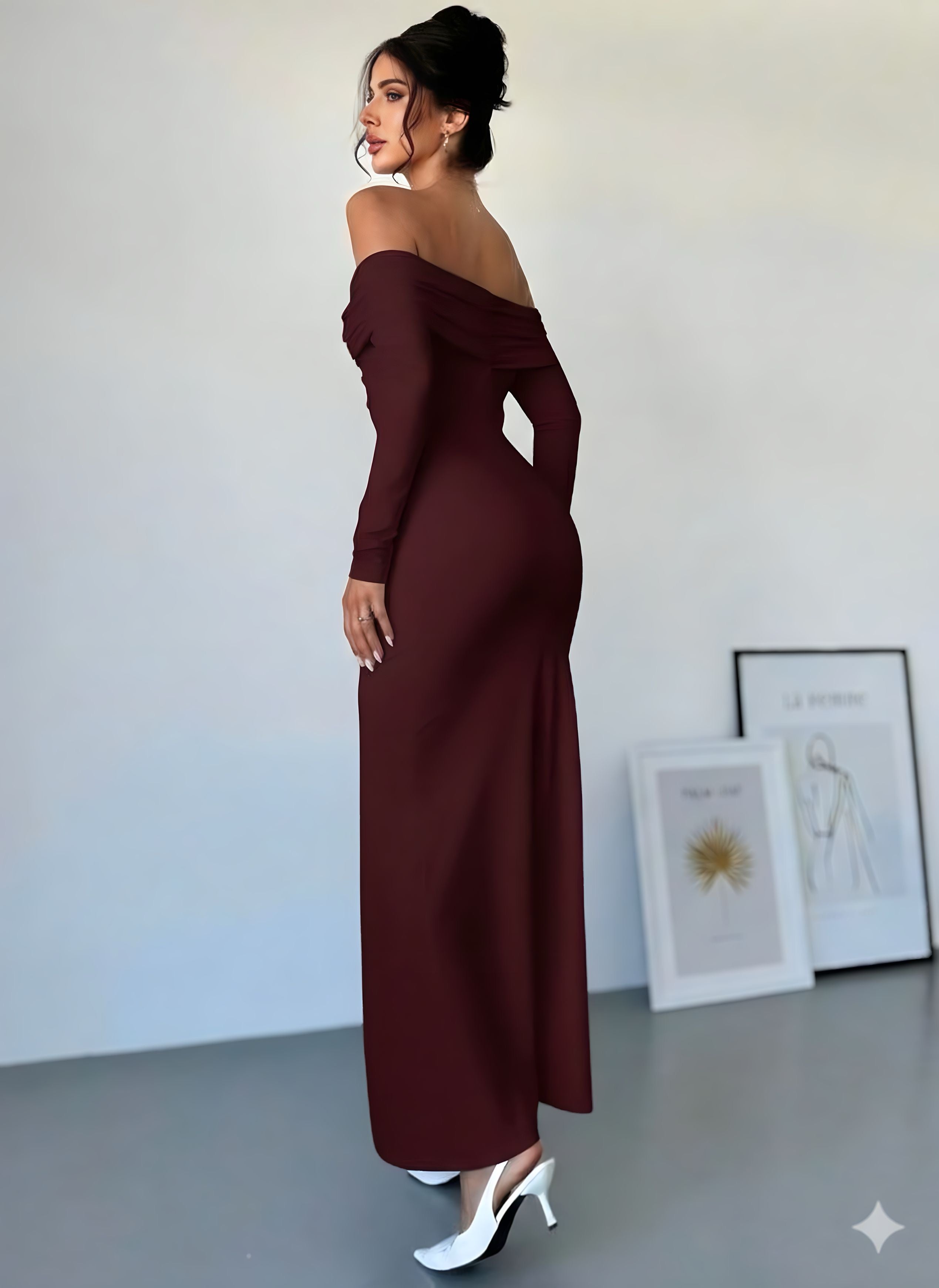 Tam Boy Madonna Yaka Elbise